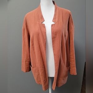Poetry Clay Linen Blend Jacket